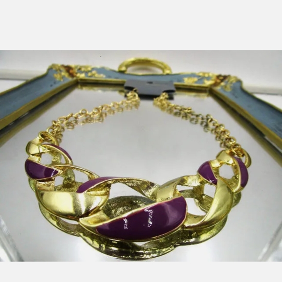 Jewelry - New purple & gold necklace